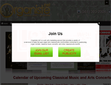 Tablet Screenshot of organiste.net